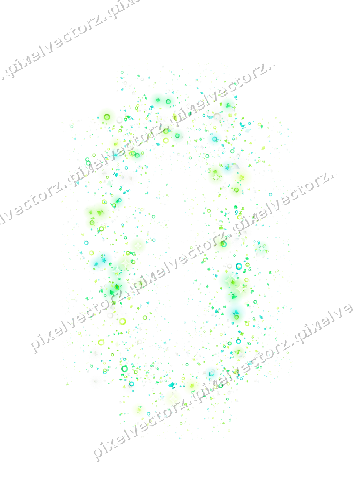 Nahtloser Glitzerrahmen in Grün und Limette auf transparentem Grund