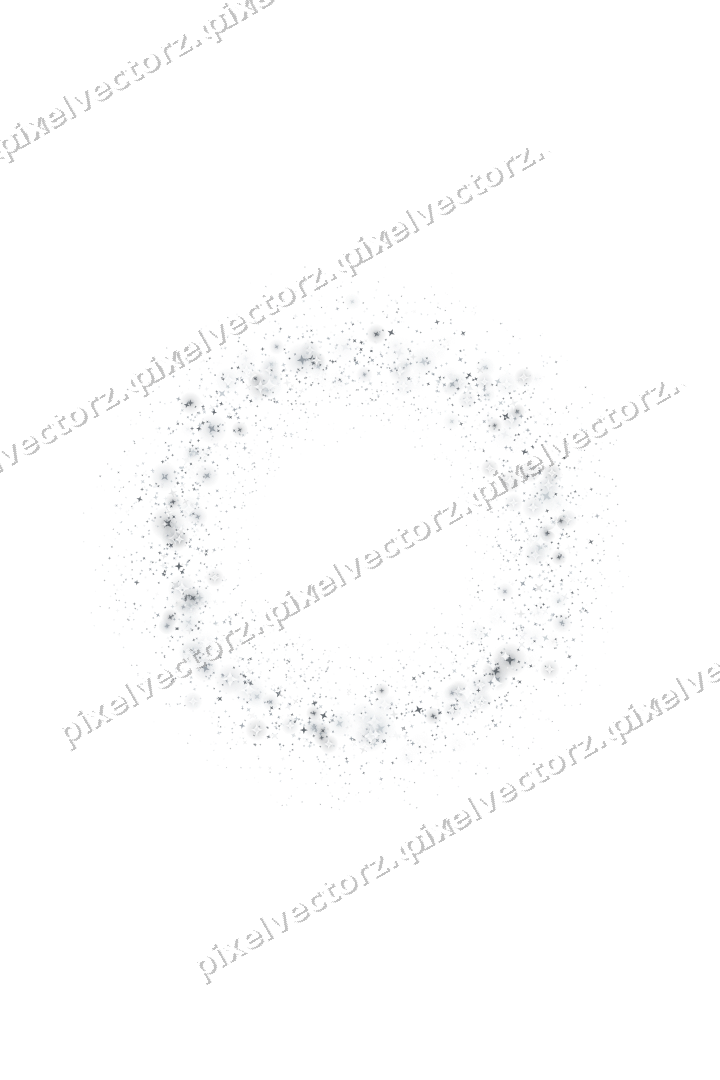 Nahtloser Glitzerkranz aus Sternen auf transparentem Grund
