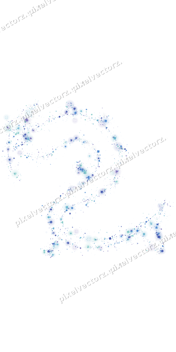 Nahtloser Glitzerdrache in Blau und Türkis auf transparentem Grund