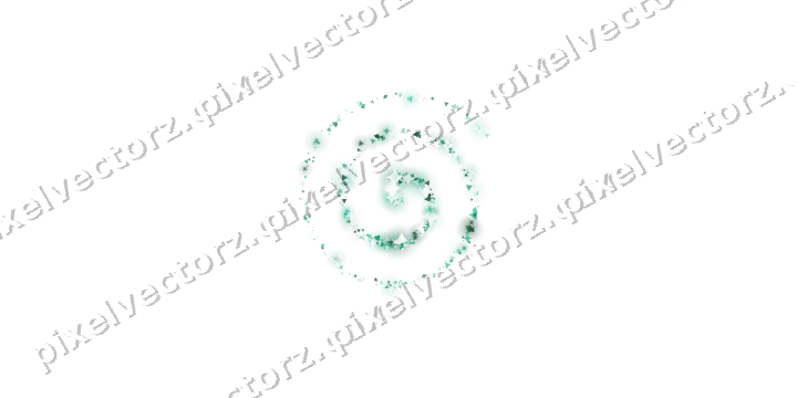 Nahtlose Glitzerspirale aus Funken und Rauten auf transparentem Grund