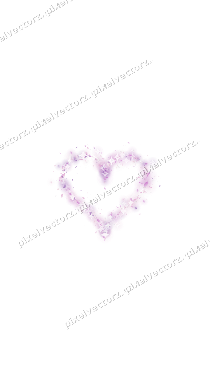Nahtloses Glitzerherz in Magenta und Violett auf transparentem Grund