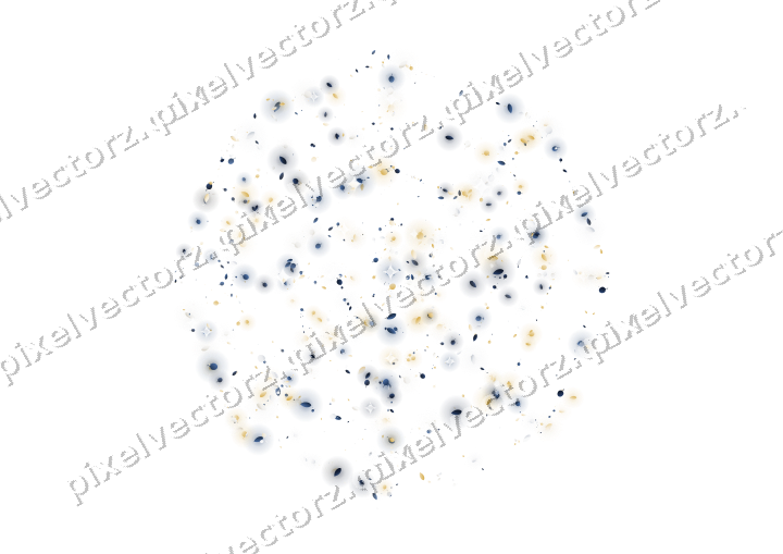Seamless glitter spider web in dark blue on a transparent background