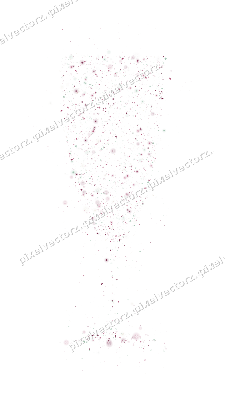 Seamless glitter champagne flute on a transparent background