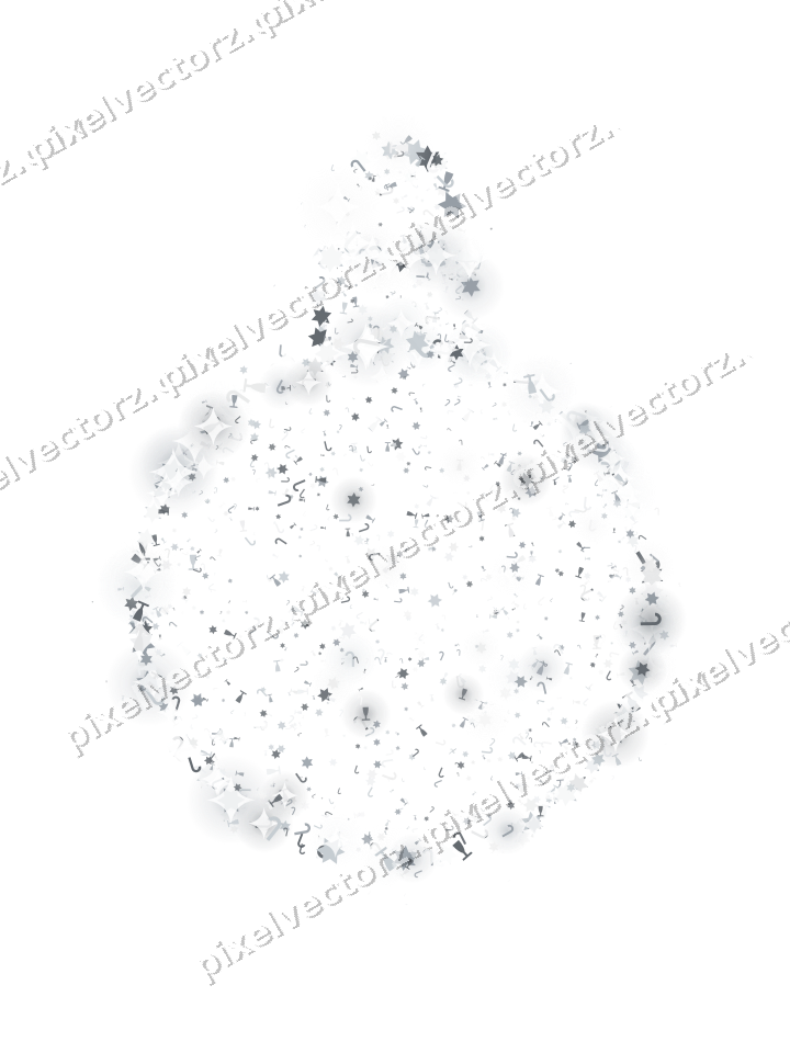 Seamless glitter bauble in pale blue on a transparent background