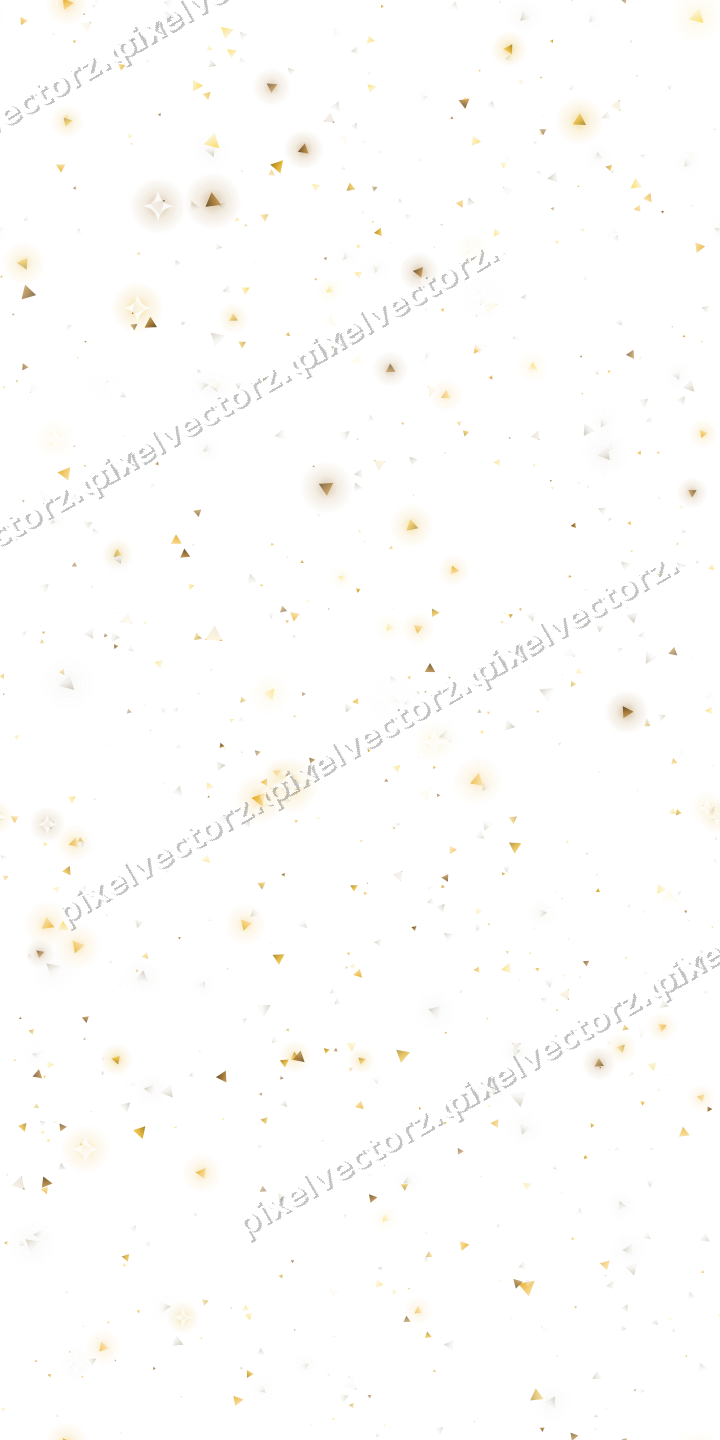 Nahtlose Glitzerstreuung aus Dreiecken auf transparentem Grund