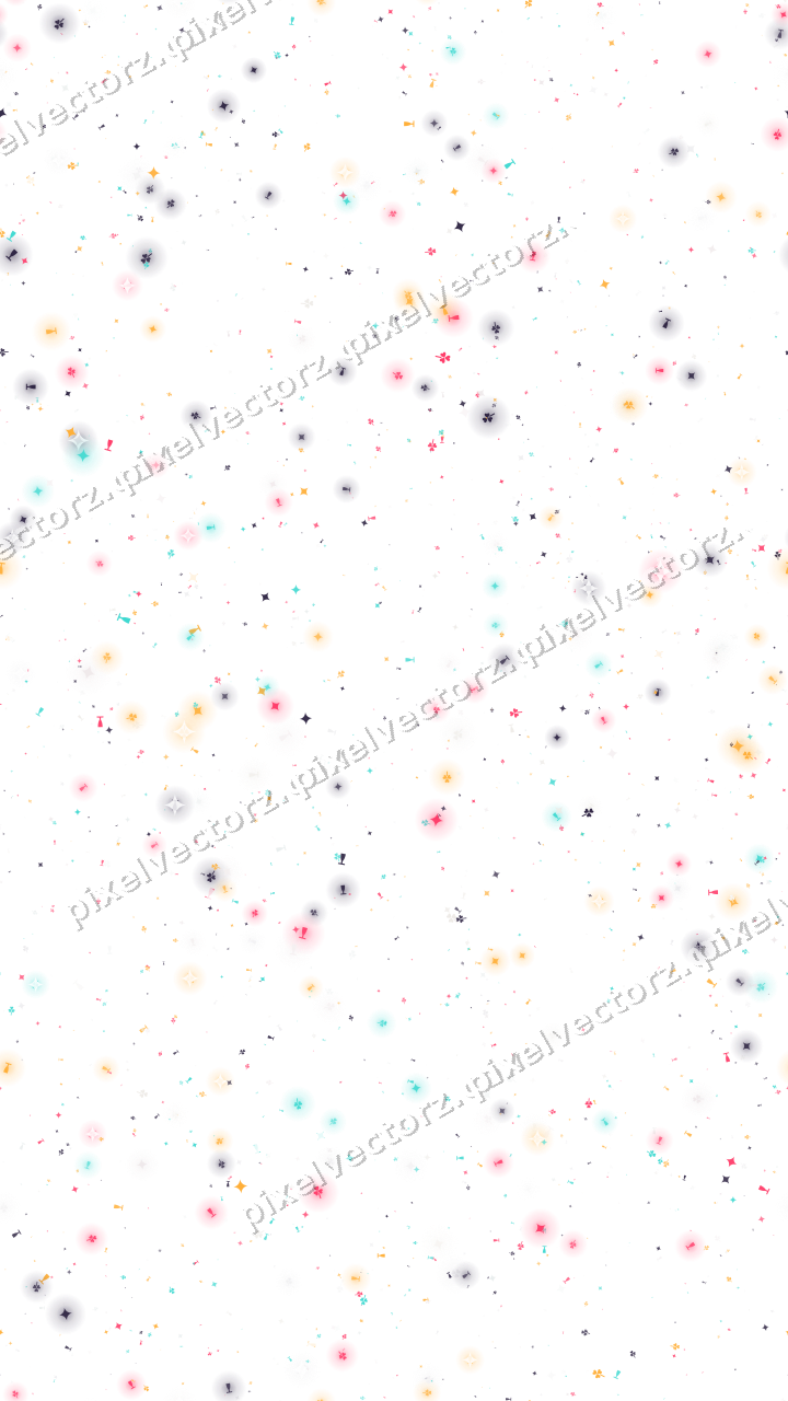 Seamless glitter scatter in pink and amber on a transparent background