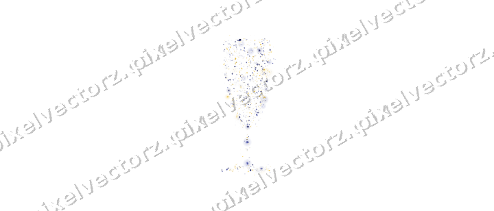 Seamless glitter champagne flute on a transparent background