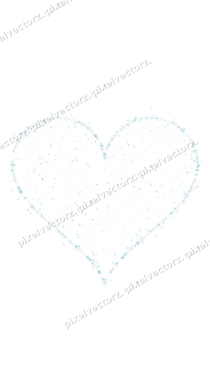Seamless glitter heart of shamrocks on a transparent background