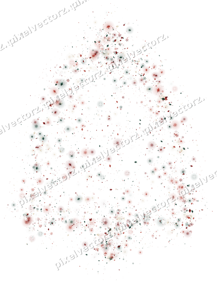 Seamless glitter bell in dark red on a transparent background