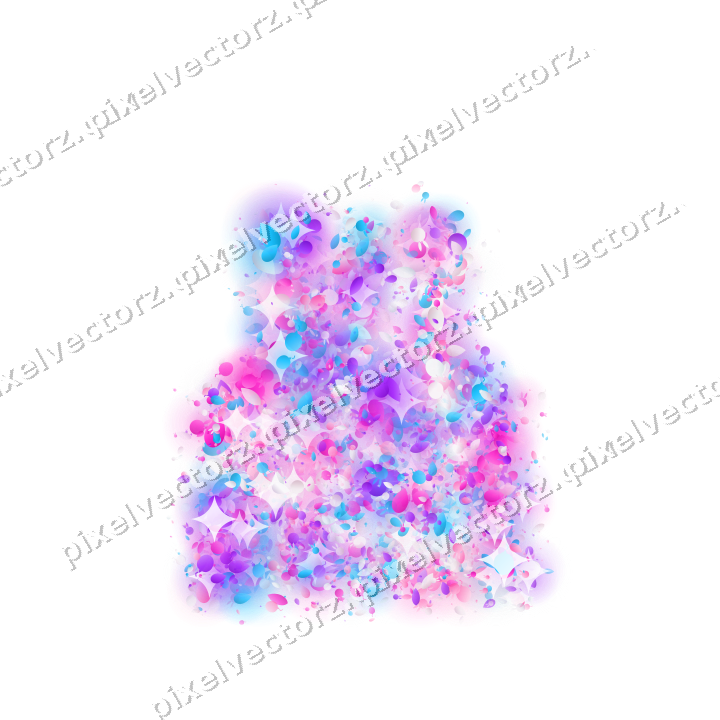 Seamless glitter birthday cake in magenta on a transparent background