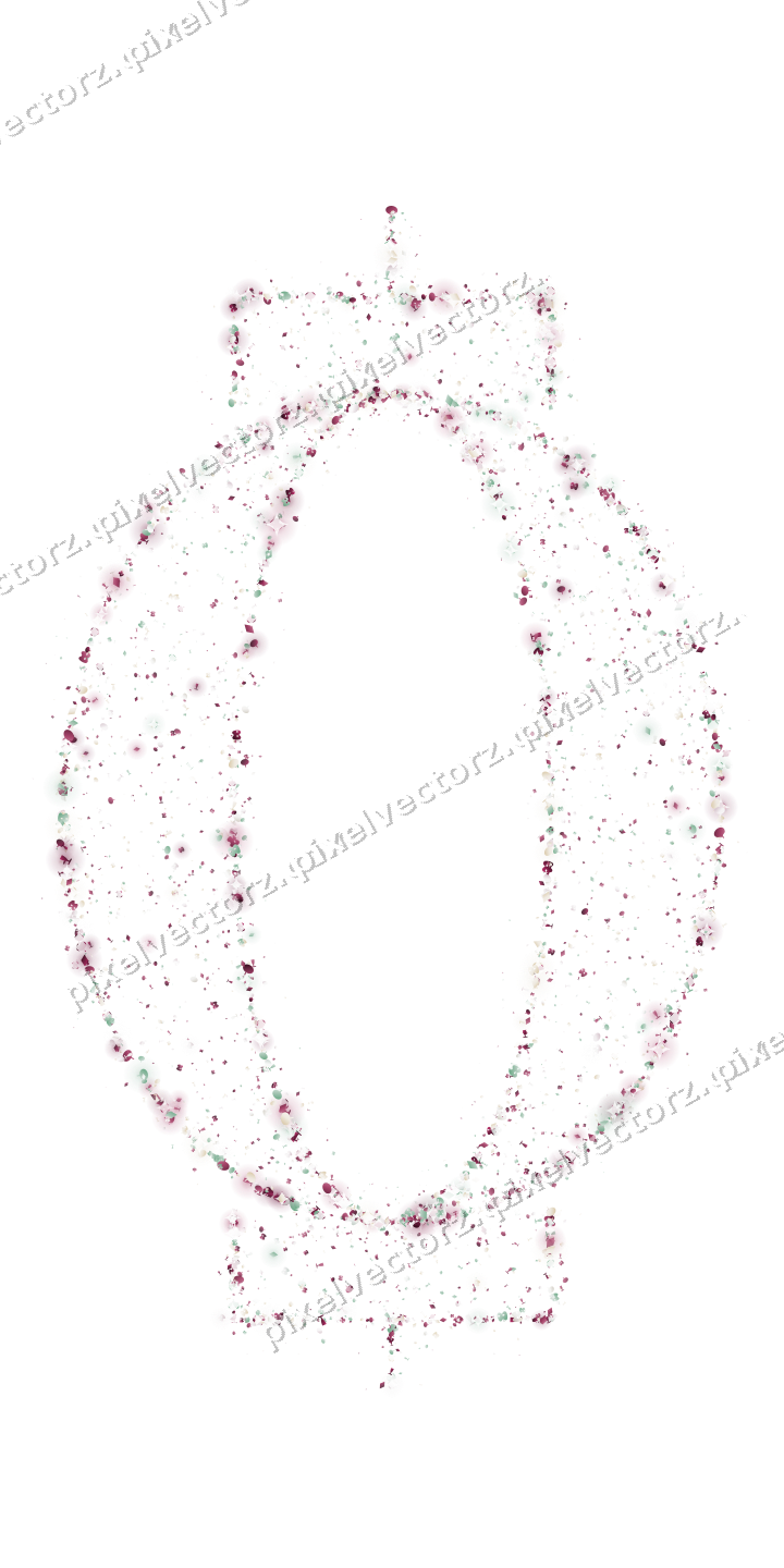 Seamless glitter lantern in dark pink on a transparent background