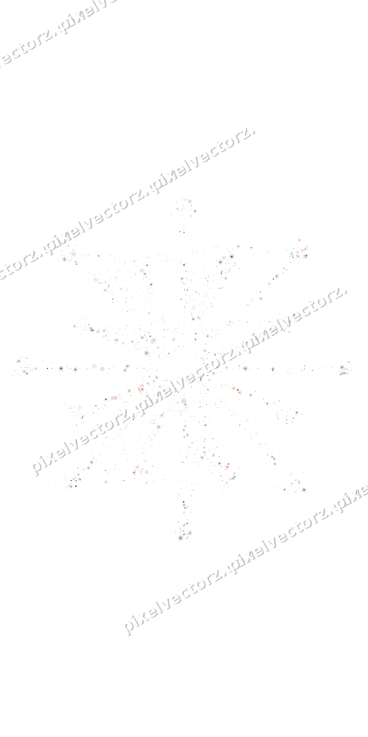 Seamless glitter firework in dark green on a transparent background