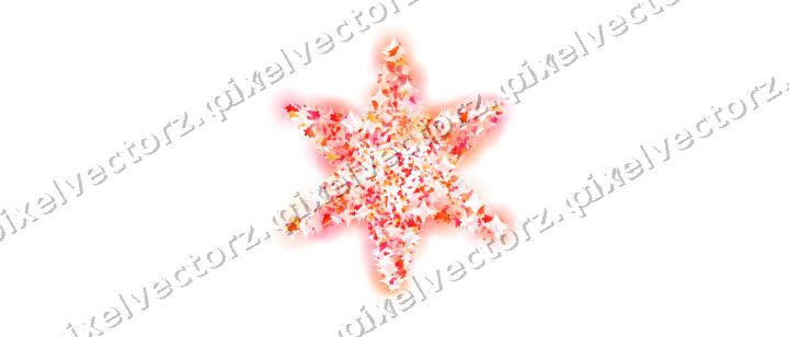 Seamless glitter star of christmas trees on a transparent background