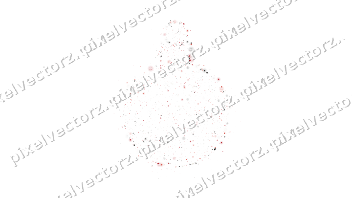 Seamless glitter bauble of pumpkins in red on a transparent background