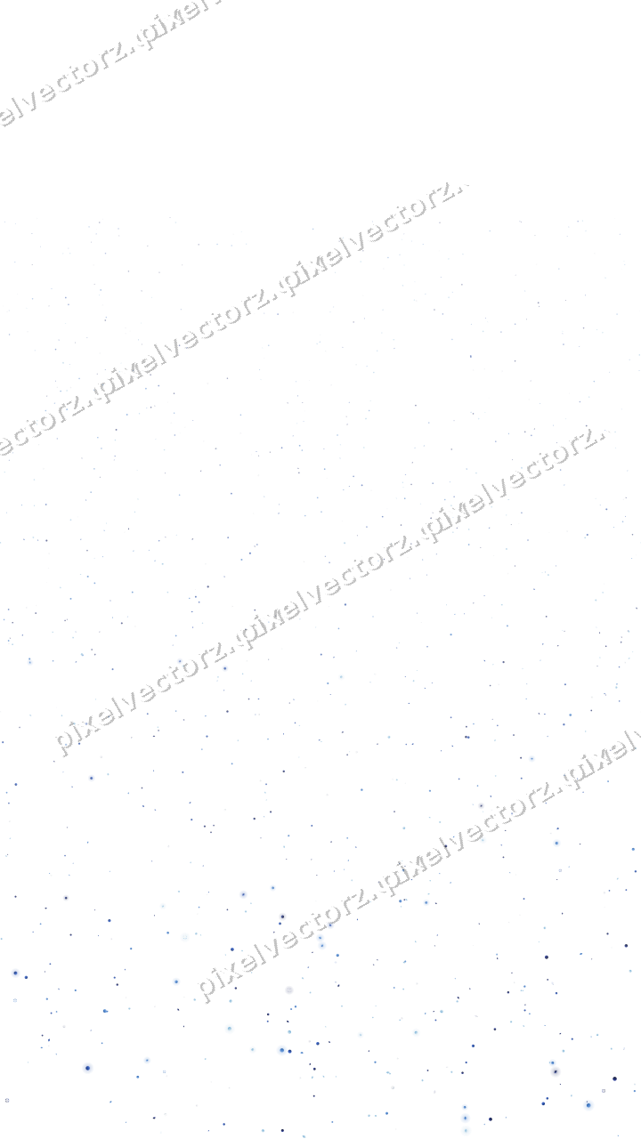 Seamless rising glitter in blue and cyan on a transparent background