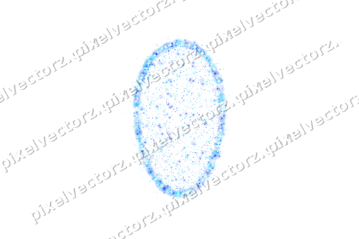 Seamless glitter easter egg in cyan on a transparent background