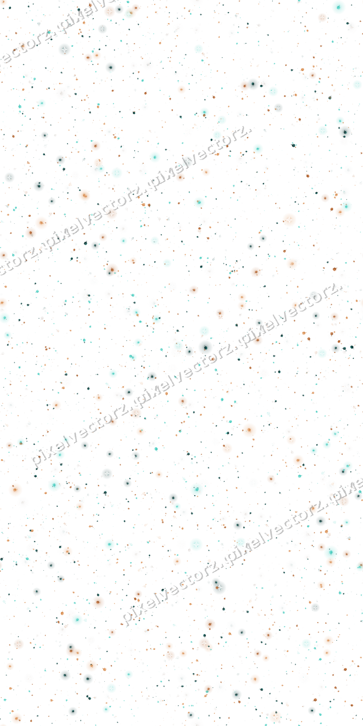 Seamless glitter scatter in orange on a transparent background