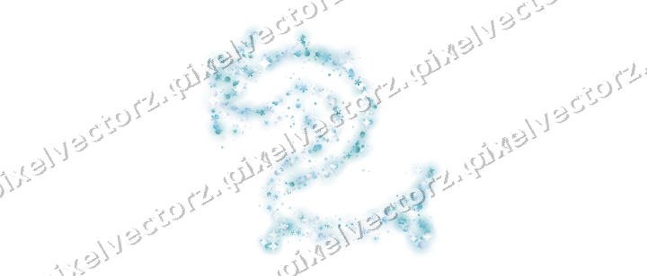 Seamless glitter dragon in cyan on a transparent background