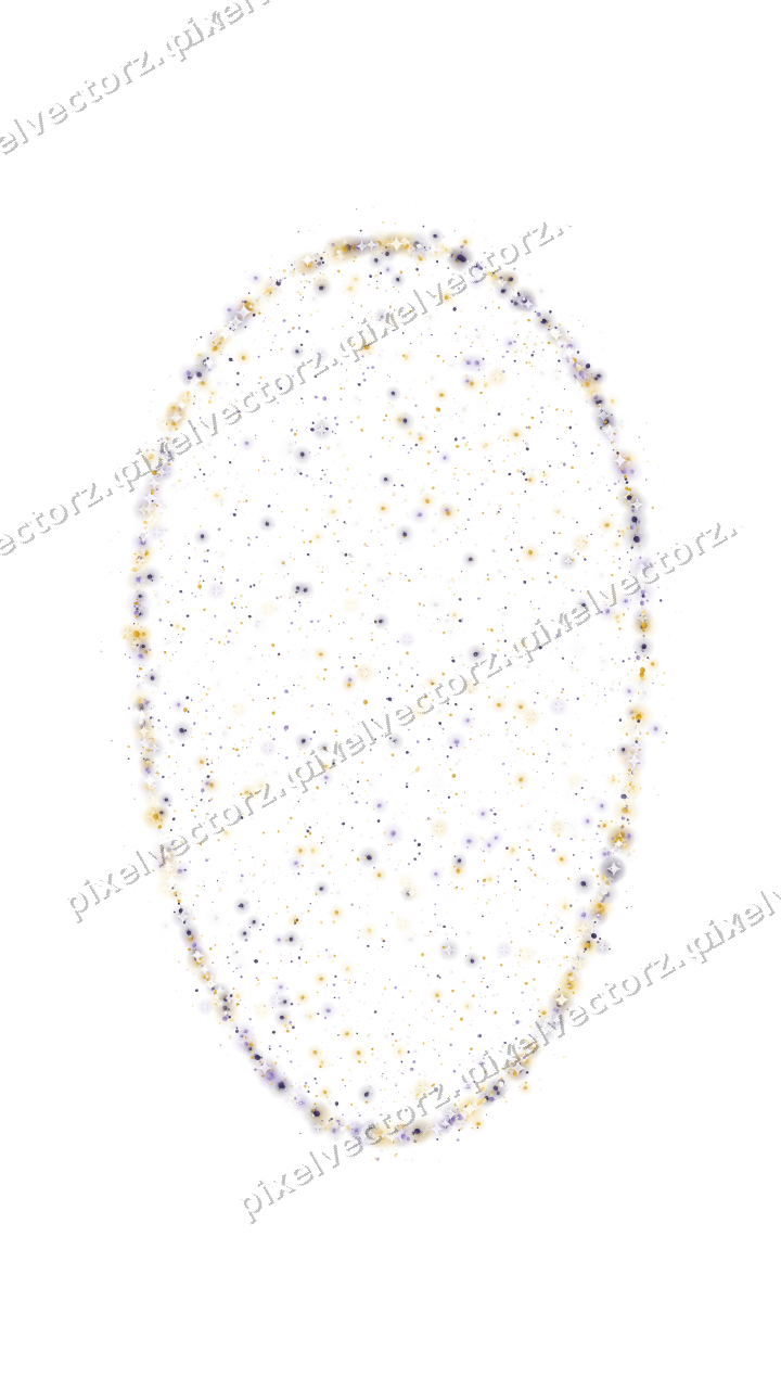 Seamless glitter easter egg of balloons on a transparent background