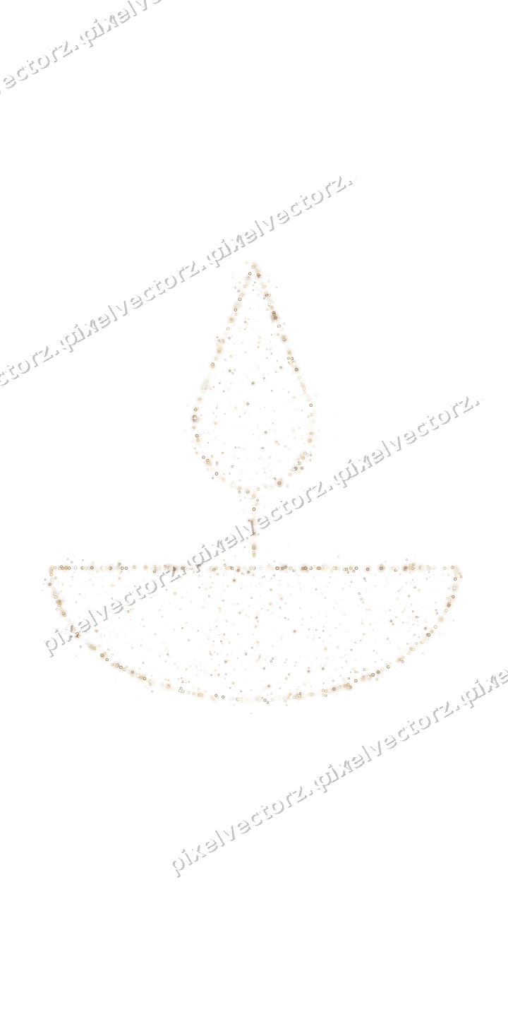 Seamless glitter diya lamp of rings on a transparent background