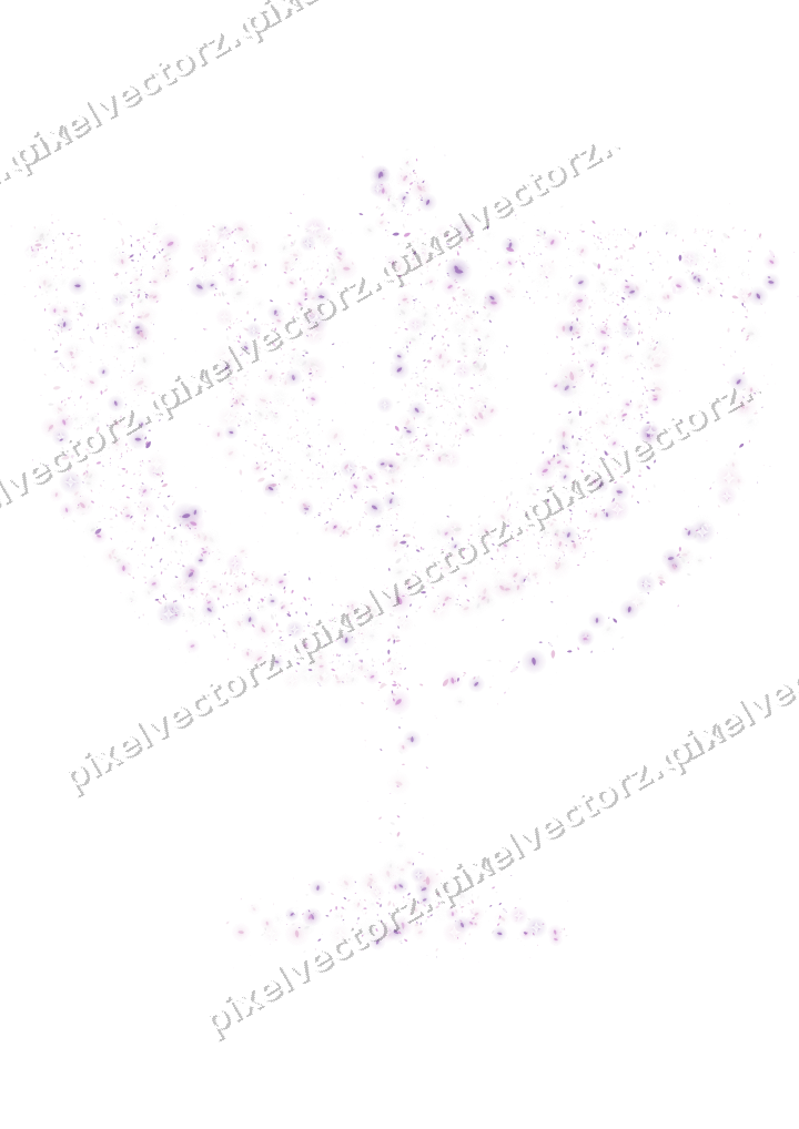 Seamless glitter menorah of leaves on a transparent background