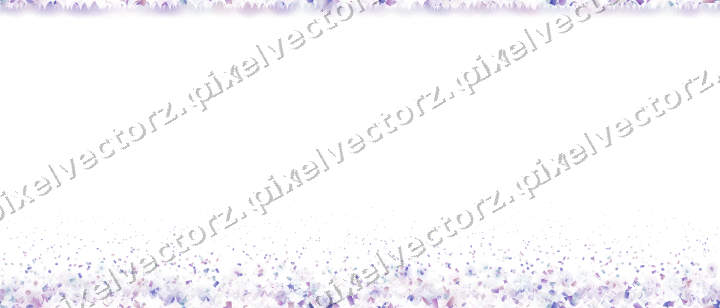 Seamless rising glitter in purple and blue on a transparent background