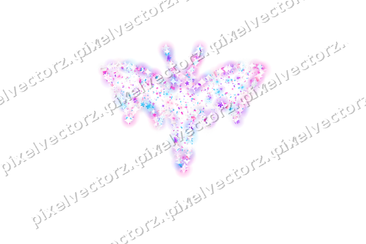 Seamless glitter bat in magenta and purple on a transparent background