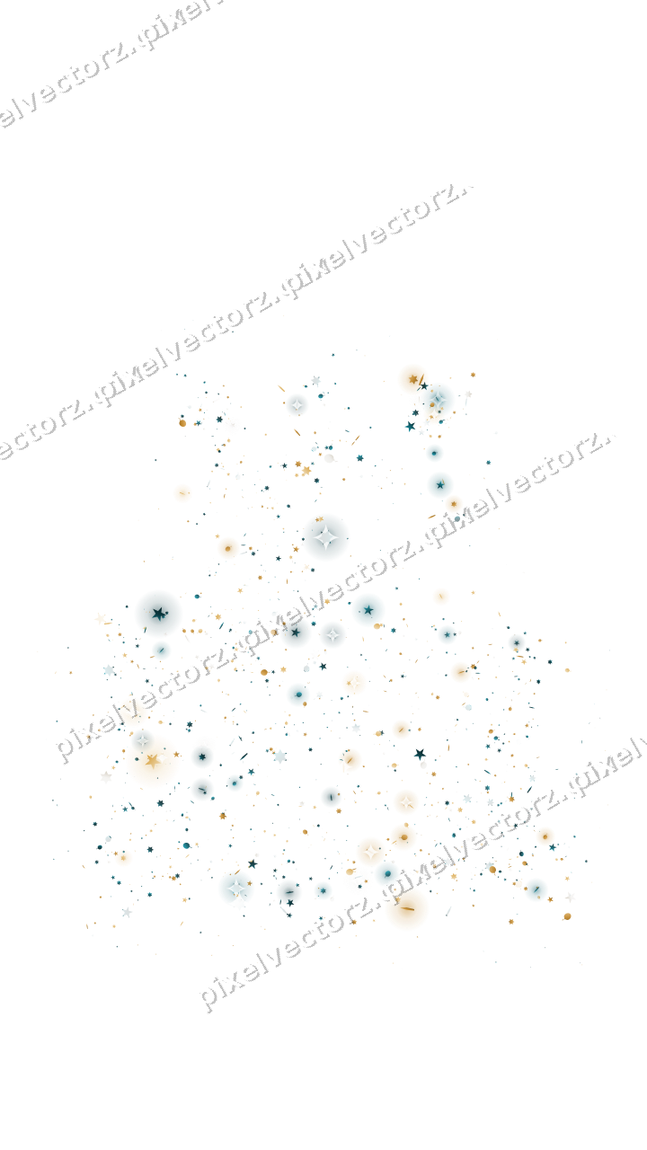 Seamless glitter birthday cake in amber on a transparent background