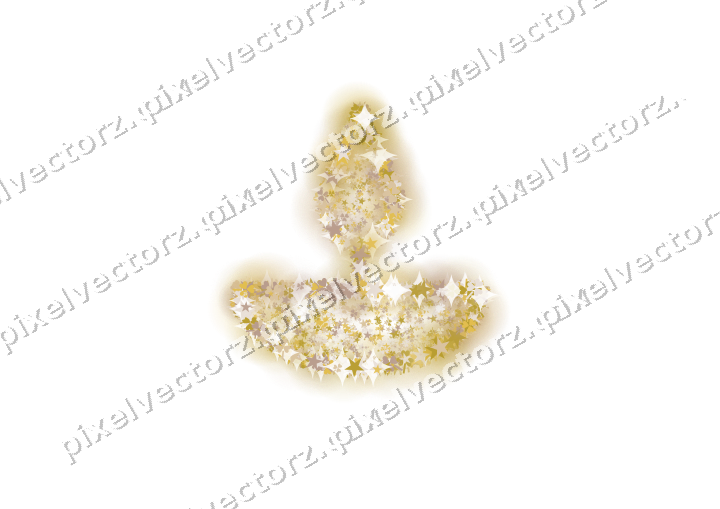 Seamless glitter diya lamp in amber on a transparent background