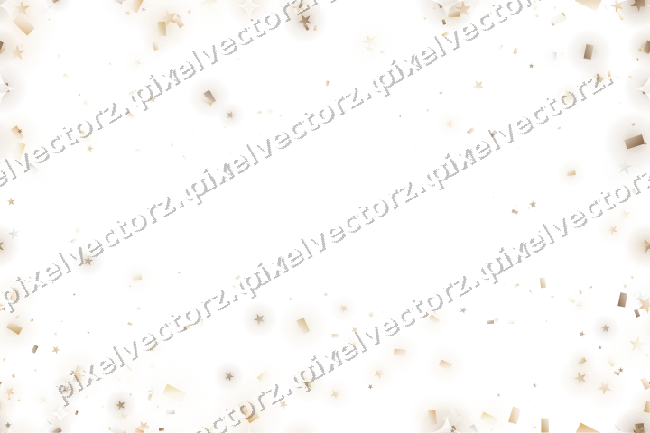Nahtlose Glitzervignette in Bernstein auf transparentem Grund