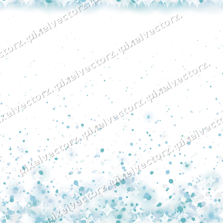Seamless rising glitter of balloons on a transparent background