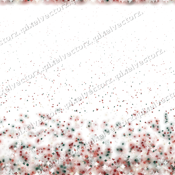 Seamless rising glitter in dark red on a transparent background