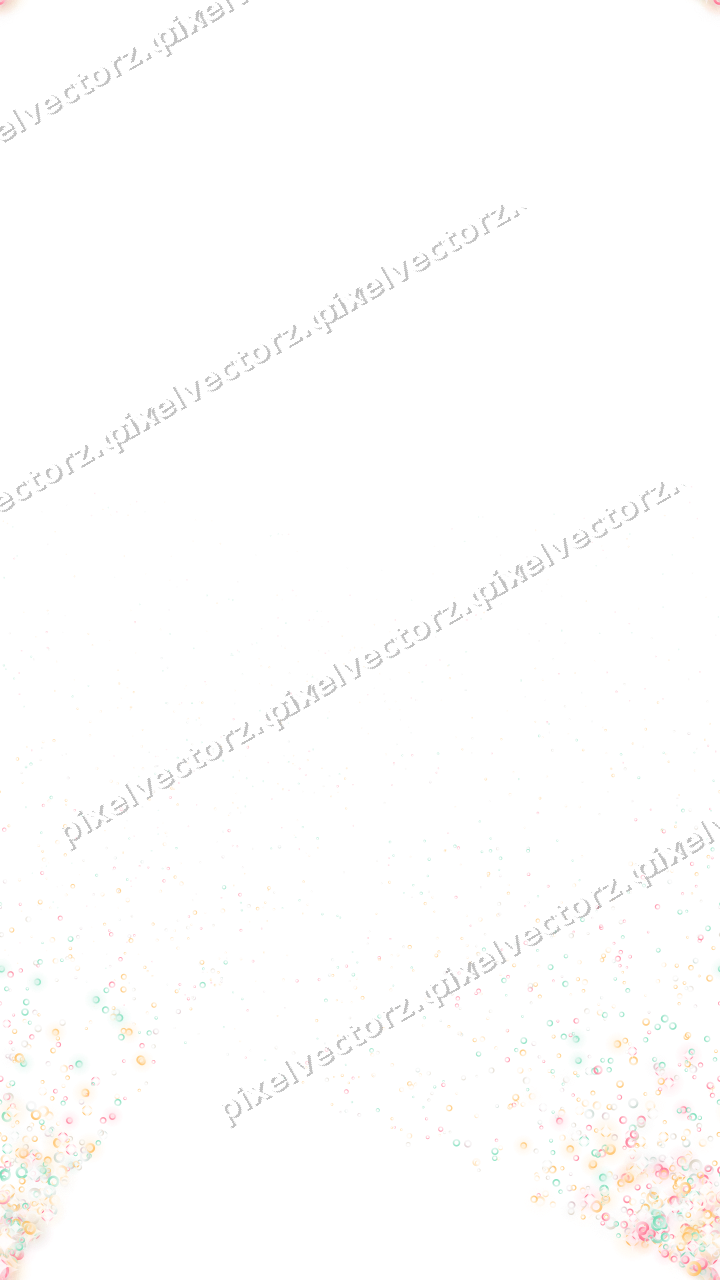 Seamless glitter corner of rings on a transparent background