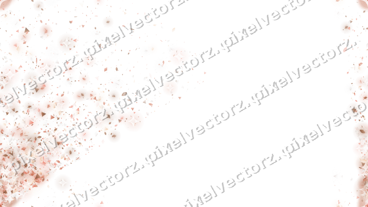 Nahtloser Glitzerfächer aus Tropfen und Rauten auf transparentem Grund