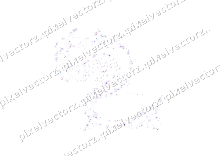 Seamless glitter dragon in purple and blue on a transparent background