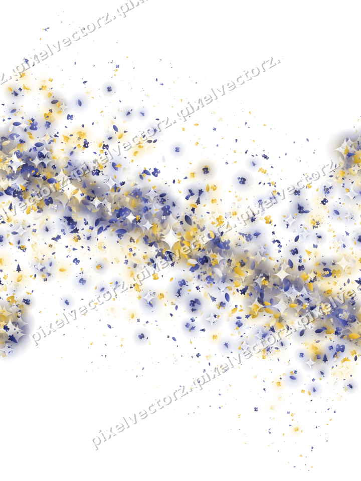 Seamless glitter band in dark blue on a transparent background