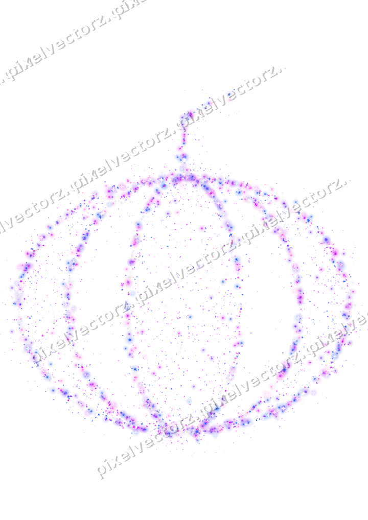 Seamless glitter pumpkin in purple on a transparent background