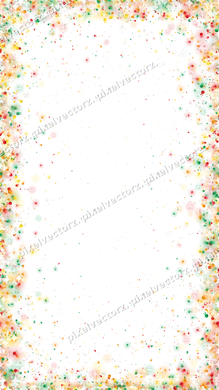 Seamless glitter vignette of bunnies on a transparent background