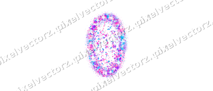 Seamless glitter easter egg in magenta on a transparent background