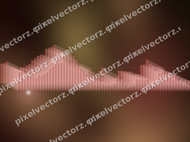 Leuchtender Neon Diagramm Hintergrund in Rot und Orange