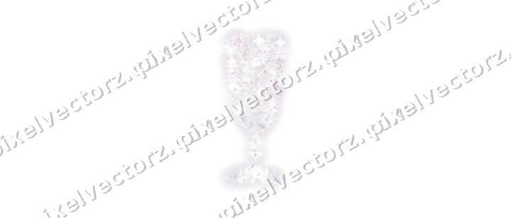 Seamless glitter champagne flute on a transparent background