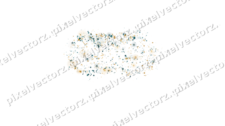 Seamless glitter carnival mask in amber on a transparent background