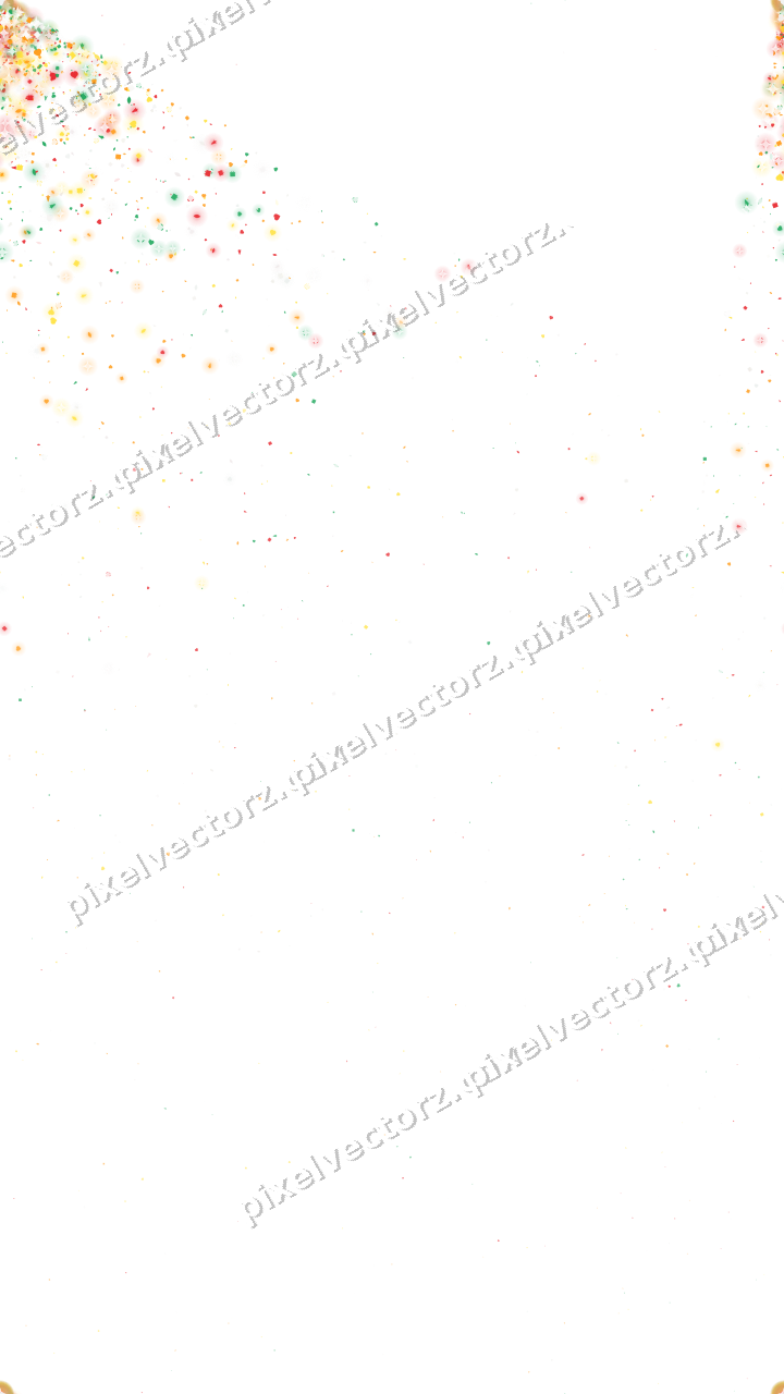 Seamless glitter corner in red and orange on a transparent background
