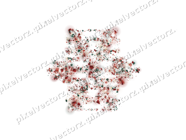 Seamless glitter snowflake in dark red on a transparent background