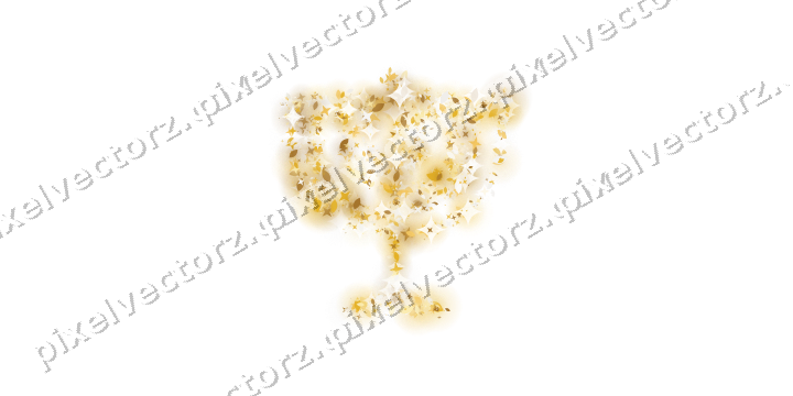 Seamless glitter menorah on a transparent background