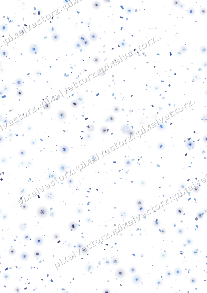 Nahtlose Glitzerstreuung in Blau und Türkis auf transparentem Grund
