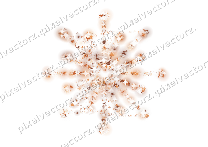 Seamless glitter firework on a transparent background
