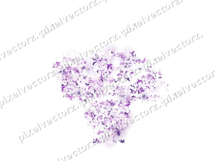 Seamless glitter turkey of bats in purple on a transparent background