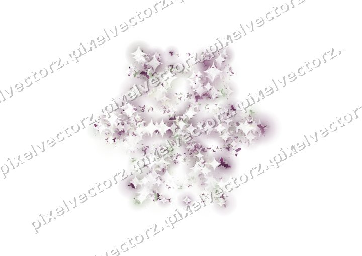 Seamless glitter snowflake of bats on a transparent background