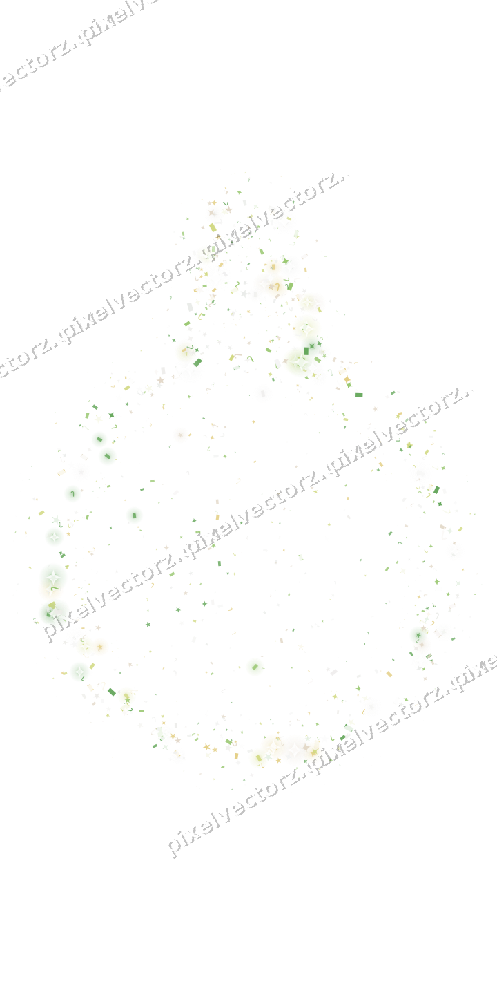Seamless glitter bauble in lime and yellow on a transparent background